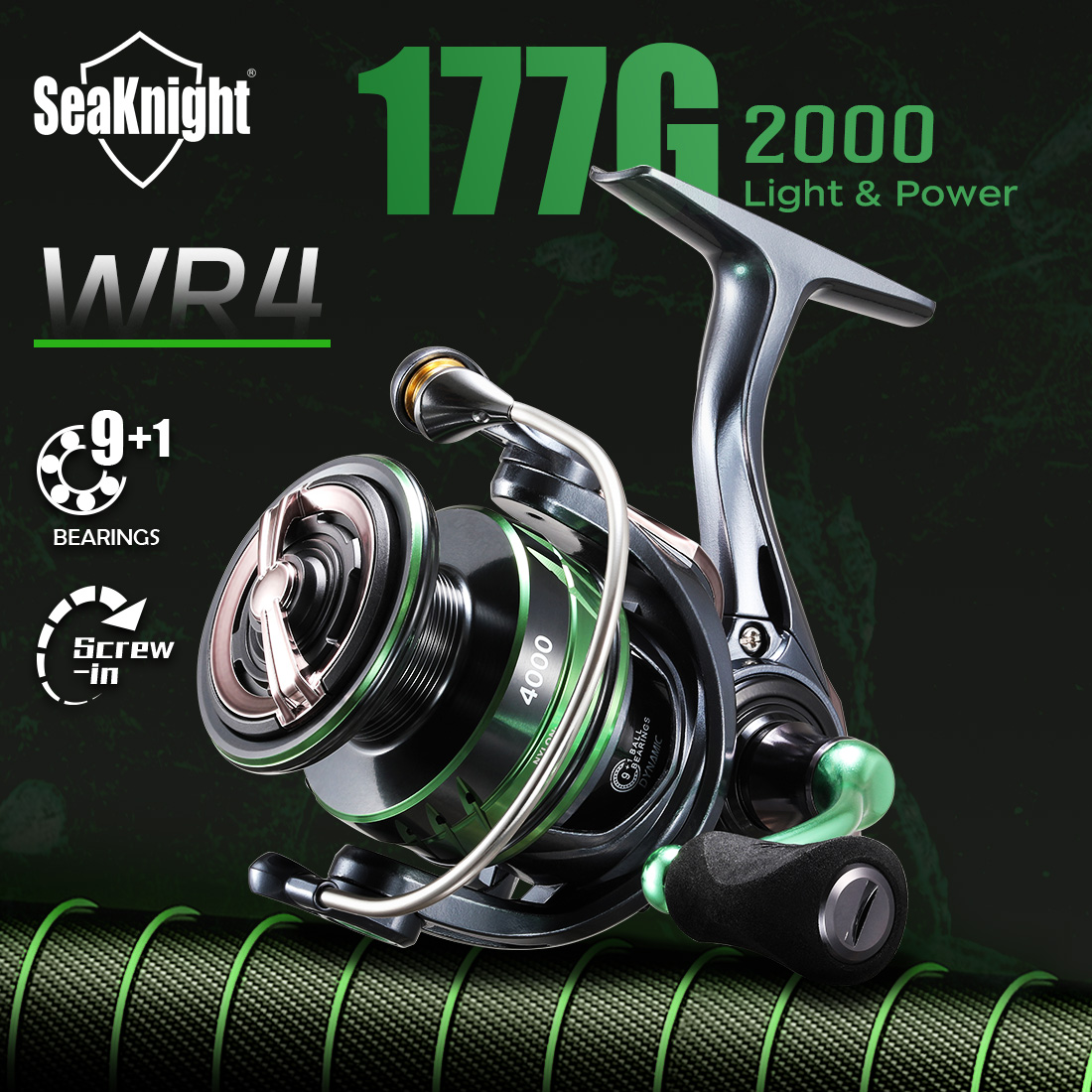 Kastking Reel Zephyr - Carretilha de Pesca SeaKnight WR4 Série